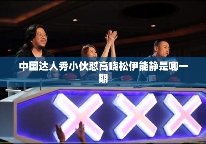 中国达人秀小伙怼高晓松伊能静是哪一期 中国达人秀小伙怼高晓松伊能静是哪一期