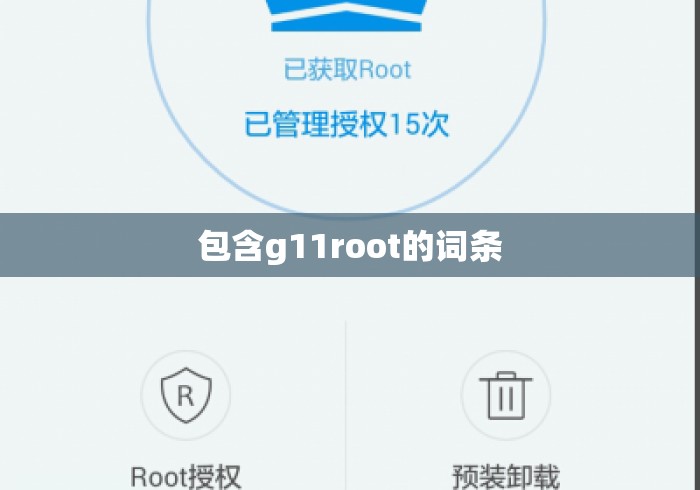 包含g11root的词条 包含g11root的词条