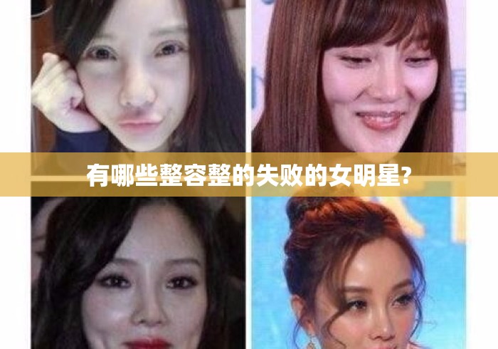 有哪些整容整的失败的女明星? 有哪些整容整的失败的女明星?
