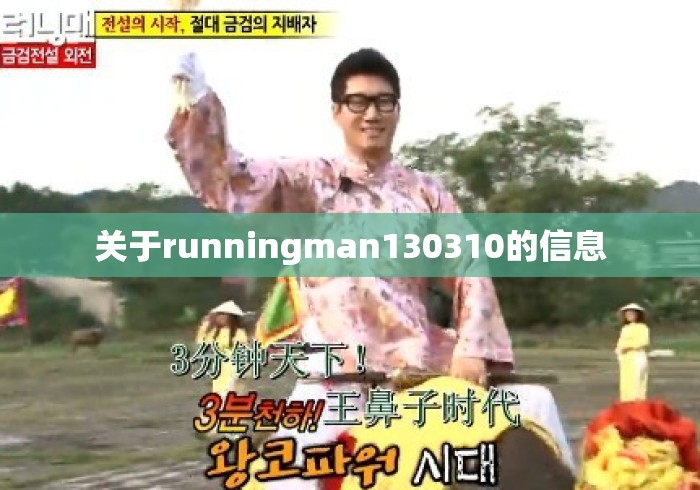 关于runningman130310的信息
