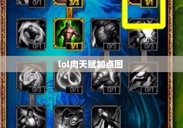 lol肉天赋加点图 lol肉天赋加点图