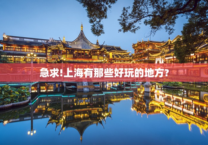 急求!上海有那些好玩的地方?