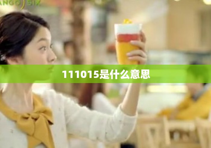 111015是什么意思