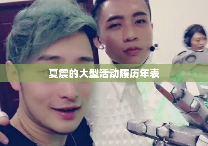 夏震的大型活动履历年表
