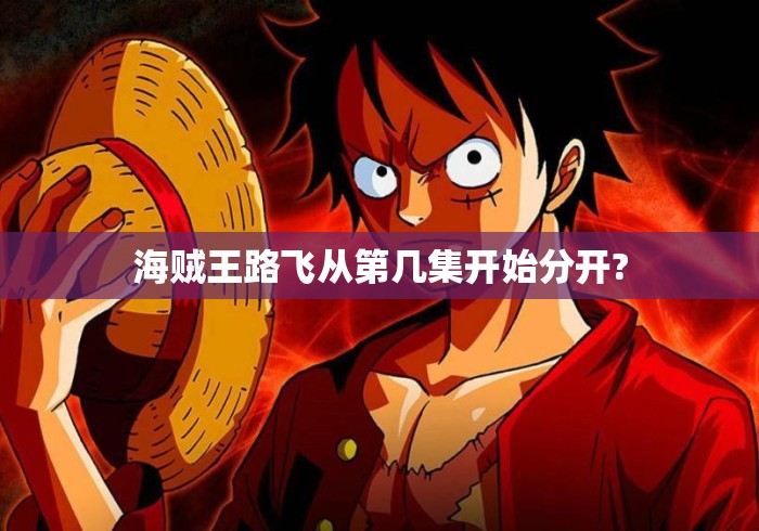 海贼王路飞从第几集开始分开?路飞与伙伴分散是第几集？
