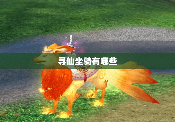 寻仙坐骑有哪些 寻仙坐骑有哪些