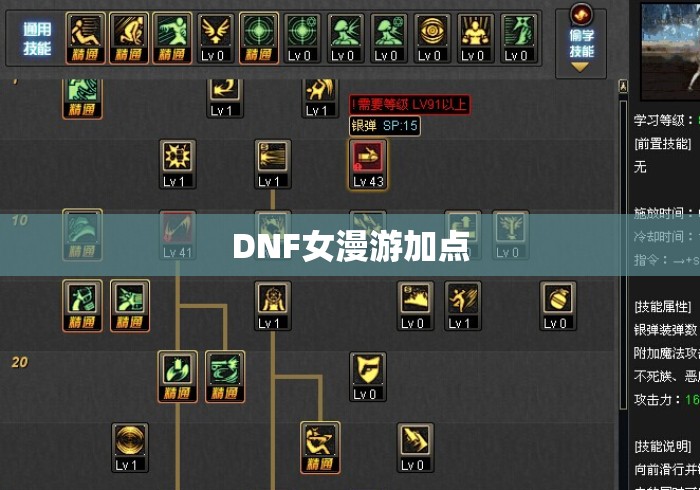 DNF女漫游加点