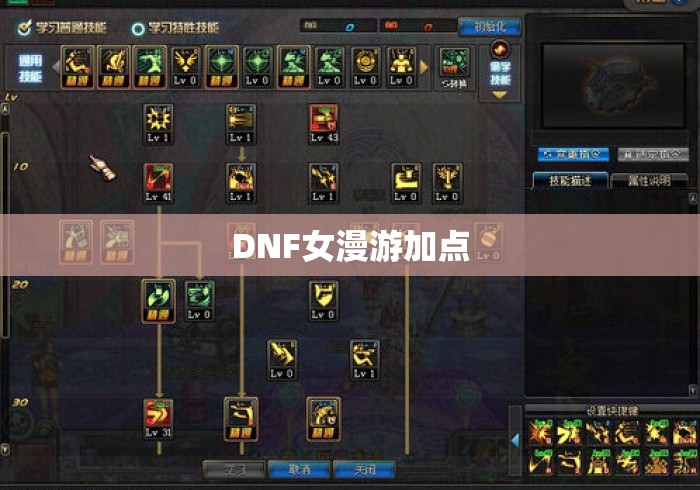 DNF女漫游加点