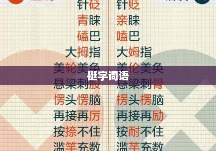 挺字词语 挺字词语