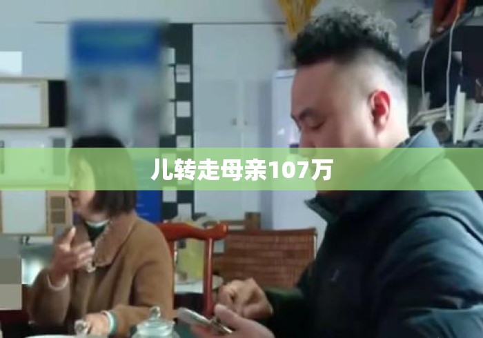 儿转走母亲107万 儿转走母亲107万