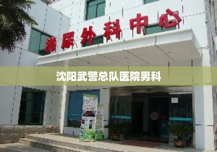 沈阳武警总队医院男科