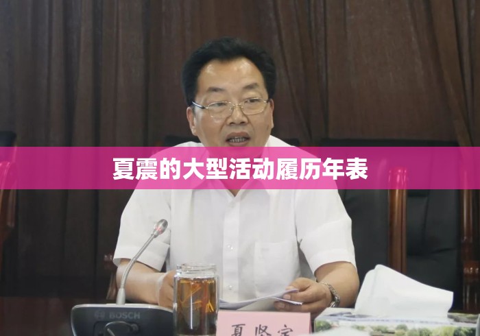 夏震的大型活动履历年表
