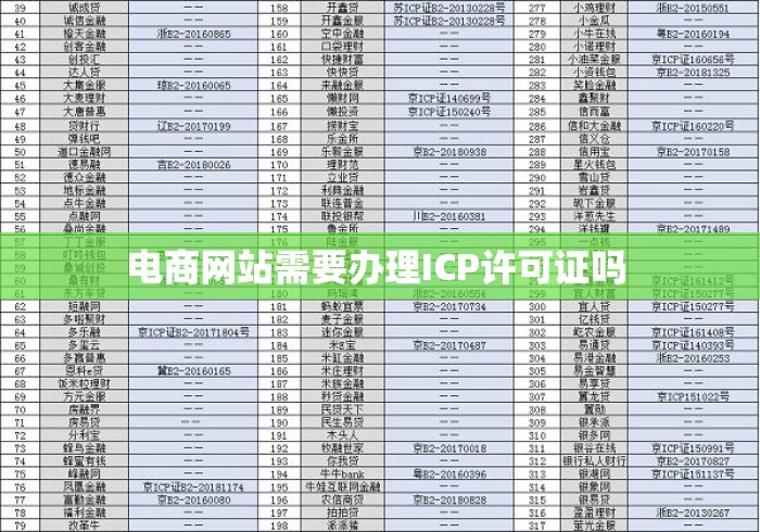 电商网站需要办理ICP许可证吗 电商网站需要办理ICP许可证吗