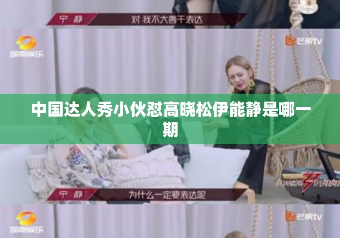 中国达人秀小伙怼高晓松伊能静是哪一期