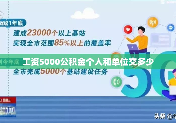 工资5000公积金个人和单位交多少 工资5000公积金个人和单位交多少