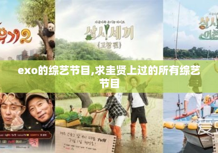 exo的综艺节目,求圭贤上过的所有综艺节目