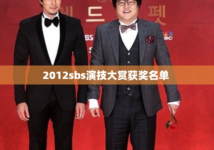 2012sbs演技大赏获奖名单 