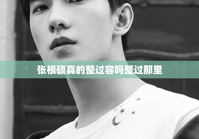 张根硕真的整过容吗整过那里，张根硕整容传闻解析，究竟动过哪些部位？