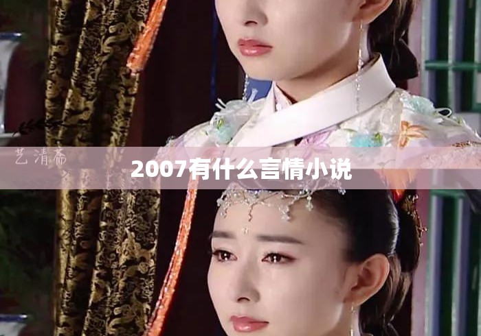 2007有什么言情小说