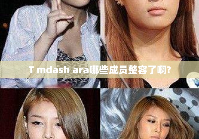 T mdash ara哪些成员整容了啊?